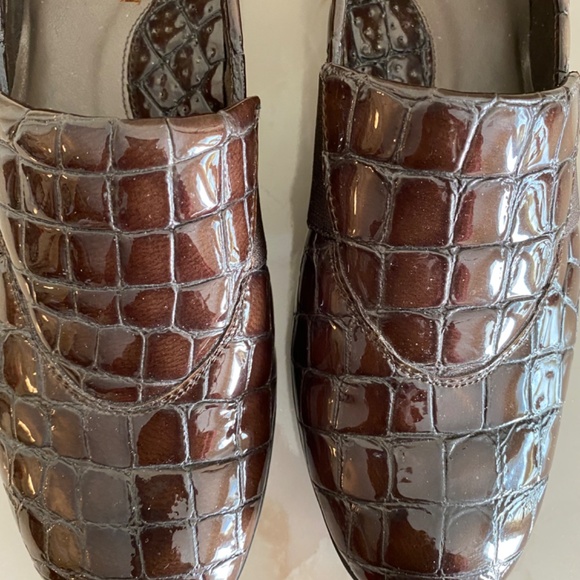 Weston Meucci Croc-Style Womens Flat Sz 7.5S - Picture 2 of 7